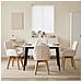 Sedie da pranzo girevoli 4 pcs Bouclé Crema 54 x 58 x 87 cm - Foto miniatura 2
