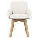 Sedie da pranzo girevoli 4 pcs Bouclé Crema 54 x 58 x 87 cm - Foto miniatura 3