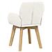 Sedie da pranzo girevoli 4 pcs Bouclé Crema 54 x 58 x 87 cm - Foto miniatura 5