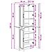 Set di armadi 2 pcs Bianco Lucido Legno ingegnerizzato - Foto miniatura 9