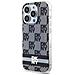 Dkny Iml Custodia A Scacchi Mono E Strisce Stampate Magsafe Per Iphone 13 Pro Max - Colore Nero - Foto miniatura 1
