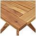 Set da Pranzo per Giardino 3 pz in Legno Massello di Acacia - Foto miniatura 8