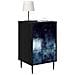 Armadio da Notte RAALTE 2 pz Rovere Nero 36 x 33 x 61 cm - Foto miniatura 3