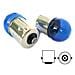 Lampada Alogena G18 BA15S R5W 12V 5W Luci Posizione Colore azzurro - Foto miniatura 1