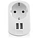 EW1211, Interno, Smartphone, Tablet, AC, Bianco, Over current, Sovraccarico, Cortocircuito, 100 - 240 - Foto miniatura 1