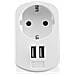 EW1211, Interno, Smartphone, Tablet, AC, Bianco, Over current, Sovraccarico, Cortocircuito, 100 - 240 - Foto miniatura 2