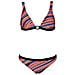 Costume Donna Stripes Ring Bra Nero Fantasia 44 - Foto miniatura 1