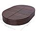 Lettino Prendisole In Polyrattan 200x140x28 Cm Marrone - Foto miniatura 4
