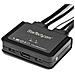 Switch KVM DisplayPort a 2 porte / Risoluzione 4K / Compatto a Doppia Porta con Cavi da 4 Piedi e Audio - Foto miniatura 4