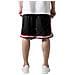 Stripes Mesh Shorts Article Tb243 - Nero-rosso S - Foto miniatura 3