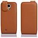 Custodia Compatibile Con Samsung Galaxy Mega 6.3 In Marrone Cioccolata - Coperchio Protettivo In Design Flip Realizzato In Similpelle Testurizzata - Foto miniatura 3