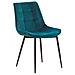 Set Di 2 Sedie Da Pranzo In Velluto Blu Melrose - Foto miniatura 6