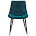 Set Di 2 Sedie Da Pranzo In Velluto Blu Melrose - Foto miniatura 8