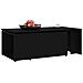 Tavolino da Salotto Nero 150x50x35 cm in Legno Multistrato - Foto miniatura 4