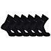 , 6 Paia Di Calze Corte Modello Street In Cotone Elasticizzato. Nero 43/46 - Foto miniatura 1