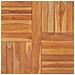 Piano del Tavolo Legno Massello di Teak Quadrato 90x90x2,5 cm - Foto miniatura 2