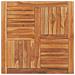 Piano del Tavolo Legno Massello di Teak Quadrato 90x90x2,5 cm - Foto miniatura 1