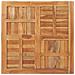 Piano del Tavolo Legno Massello di Teak Quadrato 90x90x2,5 cm - Foto miniatura 3