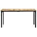 Tavolo Da Pranzo 160x80x76 Cm In Legno Di Mango Grezzo - Foto miniatura 2