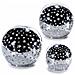 Lampade Natalizie A Sfera Con Stelle Intagliate E Timer Set Da 3 Lampade Decorative Idea Regalo - Foto miniatura 2