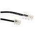 Modular telephone cable RJ-11 / RJ-45 1m Nero cavo di rete - Foto miniatura 1