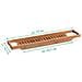 Mensola Da Bagno Per Vasca Bamboo Spa, Lunghezza 70 Cm, - Foto miniatura 3