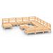 Set Salotto da Giardino 13 pz in Legno Massello di Pino - Foto miniatura 2