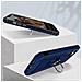 Cover Iphone 14 Anti-urto Ibrida Anello Di Sostegno Funzione Supporto Blu - Foto miniatura 3
