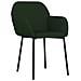 Sedie Da Pranzo 2 Pz Verde Scuro In Velluto - Foto miniatura 3