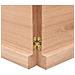 Piano Bagno Marrone 200x50x (2-4) cm Legno Massello Trattato - Foto miniatura 2