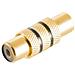 Adattatore -basic-s Accoppiamento Rca A Accoppiamento Rca Metallo Contatti Placcati Oro Nero (bs57040-mgs) - Foto miniatura 2