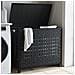 Cesto Portabiancheria Con Ruote Nero 66x35x60 Cm Rattan - Foto miniatura 1