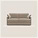 Evans Divano letto matrimoniale in tessuto impermeabile T13 149 cm (mat. 120x197) beige - Foto miniatura 3