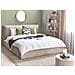Letto Matrimoniale Contenitore Velluto Beige 180 X 200 Cm Bajonna - Foto miniatura 1