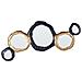 Specchio Charny 109 Cm 44 Cm Metallo Nero /oro - Foto miniatura 4