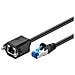 Sftp6a03ext Cavo Di Rete Nero 3 M Cat6a S /ftp (s-stp) - Foto miniatura 1