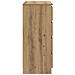 Credenza con Cassetti Rovere Artigianale 71x35x84 cm Truciolato - Foto miniatura 7