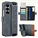 Custodia Per Samsung Galaxy Z Fold Con Portacarte E Supporto Grey Modello 4 - Foto miniatura 4