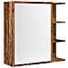 Mobile Da Bagno A Specchio Legno Antico 62,5x20,5x64 Cm Legno - Foto miniatura 2