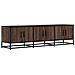 Mobile Tv Rovere Marrone 150x35x41 Cm In Truciolato E Metallo - Foto miniatura 2