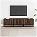 Mobile Tv Rovere Marrone 150x35x41 Cm In Truciolato E Metallo - Foto miniatura 3
