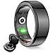 Anello Smart Saturn con activity tracker IP68 Nero - XL - Foto miniatura 1