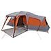 Tenda da Campeggio con Portico 9 Persone Grigio e Arancione - Foto miniatura 3