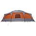 Tenda da Campeggio con Portico 9 Persone Grigio e Arancione - Foto miniatura 7