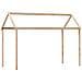 Letto Soppalco con Scala e Tetto 90x190 cm Legno Massello Pino - Foto miniatura 6