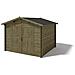 Casetta Da Giardino In Legno - 9m2 - 3x3m - Impregnata - 28mm - Colore: Verde - Foto miniatura 1
