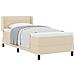 Letto box spring con materasso con materasso Crema 100 x 200 cm - Foto miniatura 3