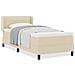 Letto box spring con materasso con materasso Crema 100 x 200 cm - Foto miniatura 4