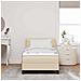 Letto box spring con materasso con materasso Crema 100 x 200 cm - Foto miniatura 5