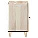 Mobile da Bagno Bianco 38 x 33.5 x 160 cm Legno Massiccio Mango - Foto miniatura 3